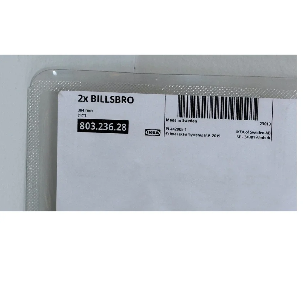 2 Pack IKEA BILLSBRO Silver Handles 12